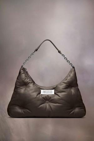 Dark Grey Maison Margiela Glam Slam Hobo Medium | SG_MM65120