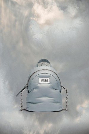 Light Blue Maison Margiela Glam Slam Backpack | SG_MM14831