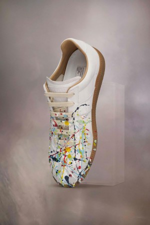 Multicolor White Maison Margiela Paint Replica Sneakers | SG_MM85336