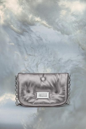 Silver Maison Margiela Glam Slam Flap Small | SG_MM18636