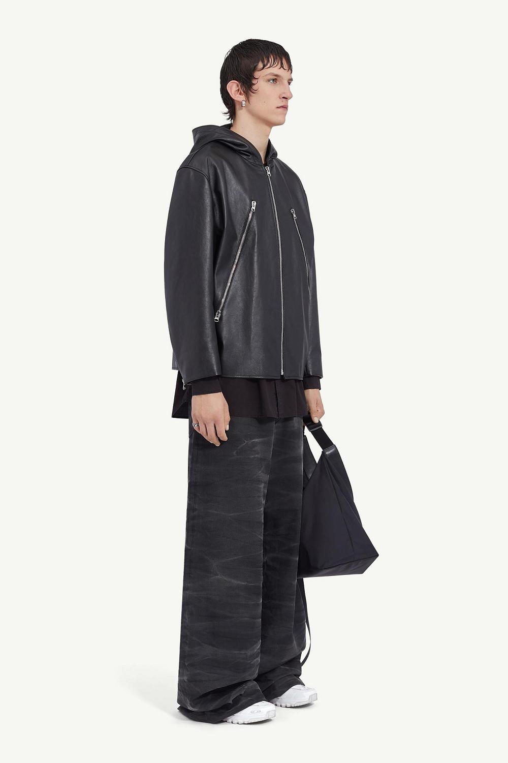 Black Maison Margiela Hooded Jacket | SG_MM61947