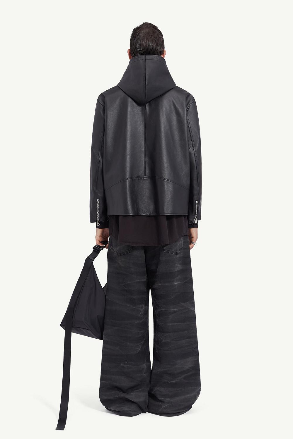 Black Maison Margiela Hooded Jacket | SG_MM61947