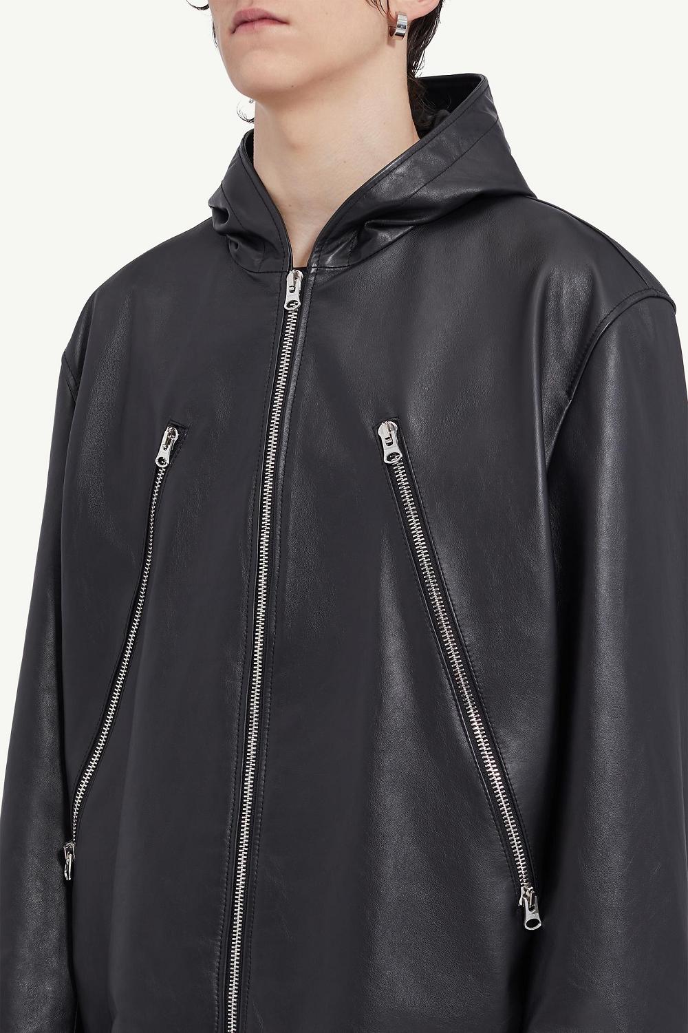 Black Maison Margiela Hooded Jacket | SG_MM61947