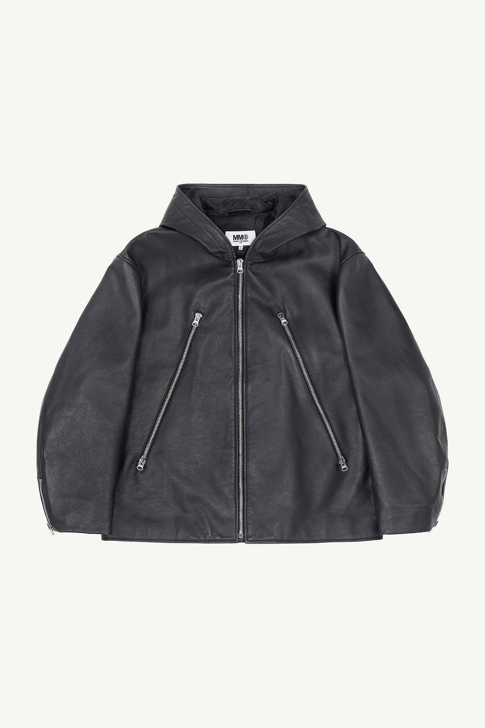 Black Maison Margiela Hooded Jacket | SG_MM61947